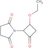 rac-1-[(1R,2S)-2-Ethoxy-4-oxocyclobutyl]pyrrolidine-2,5-dione