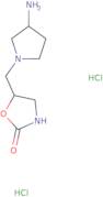 5-{[(3S)-3-Aminopyrrolidin-1-yl]methyl}-1,3-oxazolidin-2-one dihydrochloride