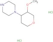 1-(3-Methoxyoxan-4-yl)piperazine dihydrochloride