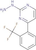 2-Hydrazino-4-[2-(trifluoromethyl)phenyl]pyrimidine