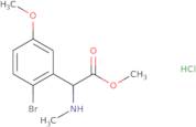Methyl 2-(2-bromo-5-methoxyphenyl)-2-(methylamino)acetate hydrochloride