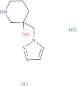 3-[(1H-1,2,3-Triazol-1-yl)methyl]piperidin-3-ol dihydrochloride