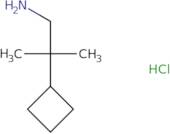 2-Cyclobutyl-2-methylpropan-1-amine hydrochloride