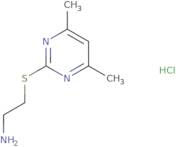 2-((4,6-Dimethylpyrimidin-2-yl)thio)ethan-1-amine hydrochloride