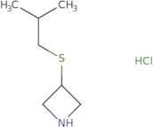 3-[(2-Methylpropyl)sulfanyl]azetidine hydrochloride