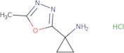 1-(5-Methyl-1,3,4-oxadiazol-2-yl)cyclopropan-1-amine hydrochloride