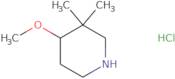 4-Methoxy-3,3-dimethylpiperidine hydrochloride
