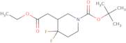 tert-Butyl 3-(2-ethoxy-2-oxoethyl)-4,4-difluoropiperidine-1-carboxylate