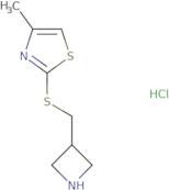 2-((Azetidin-3-ylmethyl)thio)-4-methylthiazole hydrochloride