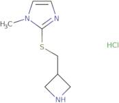 2-((Azetidin-3-ylmethyl)thio)-1-methyl-1H-imidazole hydrochloride