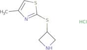 2-(Azetidin-3-ylsulfanyl)-4-methyl-1,3-thiazole hydrochloride