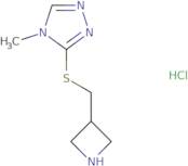 3-((Azetidin-3-ylmethyl)thio)-4-methyl-4H-1,2,4-triazole hydrochloride