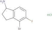 4-Bromo-5-fluoro-2,3-dihydro-1H-inden-1-amine hydrochloride