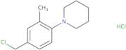 1-[4-(Chloromethyl)-2-methylphenyl]piperidine hydrochloride