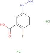 2-Fluoro-5-hydrazinylbenzoic acid dihydrochloride