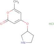 6-Methyl-4-(pyrrolidin-3-yloxy)-2H-pyran-2-one hydrochloride