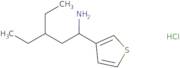 3-Ethyl-1-(thiophen-3-yl)pentan-1-amine hydrochloride