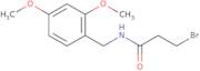 3-Bromo-N-[(2,4-dimethoxyphenyl)methyl]propanamide