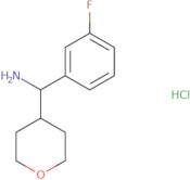 (3-Fluorophenyl)(tetrahydro-2H-pyran-4-yl)methanamine hydrochloride