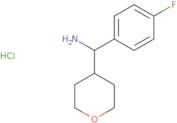 1-(4-Fluorophenyl)-1-(oxan-4-yl)methanamine hydrochloride