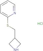 2-((Azetidin-3-ylmethyl)thio)pyridine hydrochloride