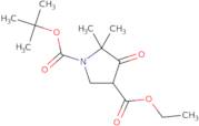 1-tert-Butyl 3-ethyl 5,5-dimethyl-4-oxopyrrolidine-1,3-dicarboxylate