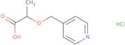 2-[(Pyridin-4-yl)methoxy]propanoic acid hydrochloride