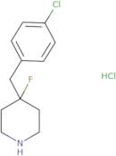 4-[(4-Chlorophenyl)methyl]-4-fluoropiperidine hydrochloride