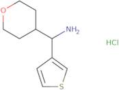 (Tetrahydro-2H-pyran-4-yl)(thiophen-3-yl)methanamine hydrochloride