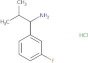 1-(3-Fluorophenyl)-2-methylpropan-1-amine hydrochloride