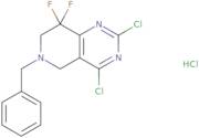 6-Benzyl-2,4-dichloro-8,8-difluoro-5,6,7,8-tetrahydropyrido[4,3-d]pyrimidine hydrochloride