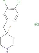 4-[(3,4-Dichlorophenyl)methyl]-4-fluoropiperidine hydrochloride