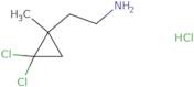 2-(2,2-Dichloro-1-methylcyclopropyl)ethan-1-amine hydrochloride
