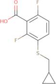 3-[(Cyclopropylmethyl)sulfanyl]-2,6-difluorobenzoic acid
