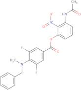 3-Acetamido-2-nitrophenyl 4-(benzyl(methyl)amino)-3,5-difluorobenzoate