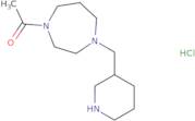 1-{4-[(Piperidin-3-yl)methyl]-1,4-diazepan-1-yl}ethan-1-one hydrochloride