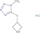 5-(Azetidin-3-ylsulfanyl)-1-methyl-1H-1,2,3,4-tetrazole hydrochloride