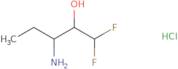 3-Amino-1,1-difluoropentan-2-ol hydrochloride