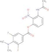 3-Acetamido-2-nitrophenyl 4-(dimethylamino)-3,5-difluorobenzoate