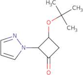 3-(tert-Butoxy)-2-(1H-pyrazol-1-yl)cyclobutan-1-one