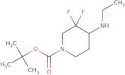 tert-butyl 4-(ethylamino)-3,3-difluoropiperidine-1-carboxylate