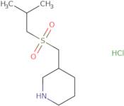 3-([(2-Methylpropyl)sulfonyl]methyl)piperidine hydrochloride