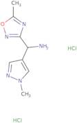 (5-Methyl-1,2,4-oxadiazol-3-yl)(1-methyl-1H-pyrazol-4-yl)methanamine dihydrochloride