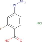 2-Fluoro-4-hydrazinylbenzoic acid hydrochloride