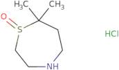 Hexahydro-â€‹7,â€‹7-â€‹dimethyl-â€‹1,â€‹4-â€‹thiazepine 1-â€‹oxide hydrochloride