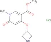 Methyl 4-(azetidin-3-yloxy)-1-methyl-6-oxo-1,6-dihydropyridine-3-carboxylate hydrochloride