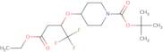 tert-Butyl 4-(4-ethoxy-1,1,1-trifluoro-4-oxobutan-2-yloxy)piperidine-1-carboxylate