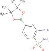 2-Amino-4-(tetramethyl-1,3,2-dioxaborolan-2-yl)benzene-1-sulfonamide