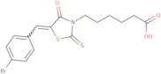 (Z)-6-(5-(4-Bromobenzylidene)-4-oxo-2-thioxothiazolidin-3-yl)hexanoic acid