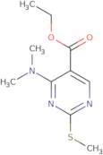 Ethyl 4-(dimethylamino)-2-(methylsulfanyl)pyrimidine-5-carboxylate